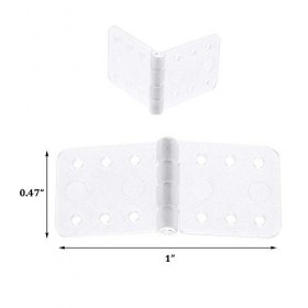 Lot de 25 charnières en nylon épinglées W0,47 pouces et L1,0 pouces RC avion modèle davion