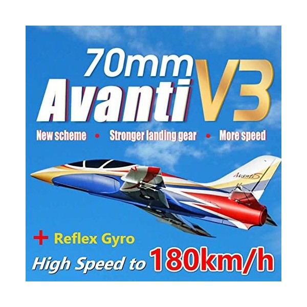 PRENDRE Avion télécommandé - Avion RC 2,4 Ghz 6 canaux prêt à Voler, Avion gyrocommandé à 6 Axes denvergure de 800 mm pour A