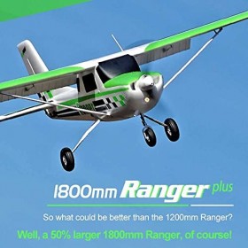 STSEEACE Avion RC sans balais, 1800 mm/70,8" Envergure Super Grand Avion télécommandé DIY, Avion RC intégré dans Un Gyroscope