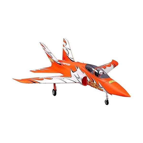 PRILSO 6-Channel Remote Control Aeroplane 2.4 Ghz RC Nozzle Aircraft Hunter, Ready to Flight with Brushless 3546 KV1900 Motor