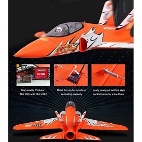 QIYHBVR Avion Télécommandé 2,4 GHz RC Glider RC Aircraft Fighter émetteur, Batterie Et Chargeur Non Inclus PNP, avec Volets