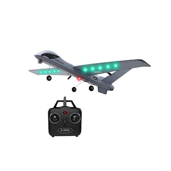 Plane Ready to Fly EPP Remote Control Airplane 2.4GHz 2 Channels RTF RC Aircraft for Beginner Easy to Fly RC Airplane Light a