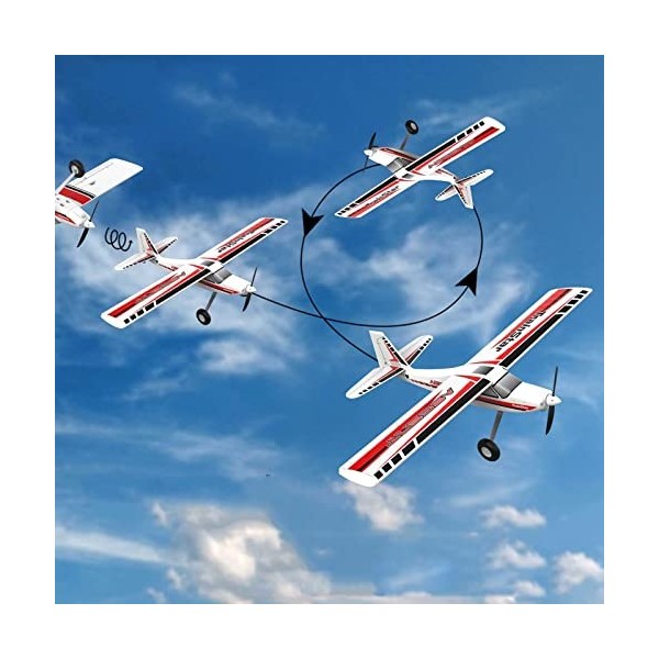 PRENDRE 1400MM/55IN Envergures Super Grand Avion RC 4 Canaux avec Radiocommande 2.4Ghz Gyro 6 Axes, Mousse EPP Durable, Facil