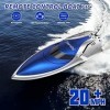 GizmoVine RC Bateau Télécommande Piscines et Lacs 2,4 GHz 30KM/H Haute Vitesse RC Racing Bateau pour Adultes et Enfants avec 