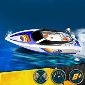 Xtrem Raiders - White Shark | Bateau Télécommandé Blanc | Bateau Telecommandé Enfant | Jouet Bateau Telecommande | Bateau Rc 