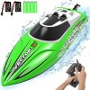 VOLANTEXRC Bateau Télécommande 2.4GHz Télécommande RC Ship 20MPH Bateau de Course à Grande Vitesse avec 2 Piles Rechargeables