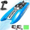 VOLANTEXRC Bateau Télécommande 2.4GHz Télécommande RC Ship 20MPH Bateau de Course à Grande Vitesse avec 2 Piles Rechargeables