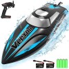 VOLANTEXRC Bateau Télécommande 2.4GHz Télécommande RC Ship 20MPH Bateau de Course à Grande Vitesse avec 2 Piles Rechargeables