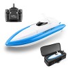 Goolsky Bateaux télécommandés 2,4 G 20 km/h RC Bateau jouet cadeau pour enfants adultes garçons filles avec sac