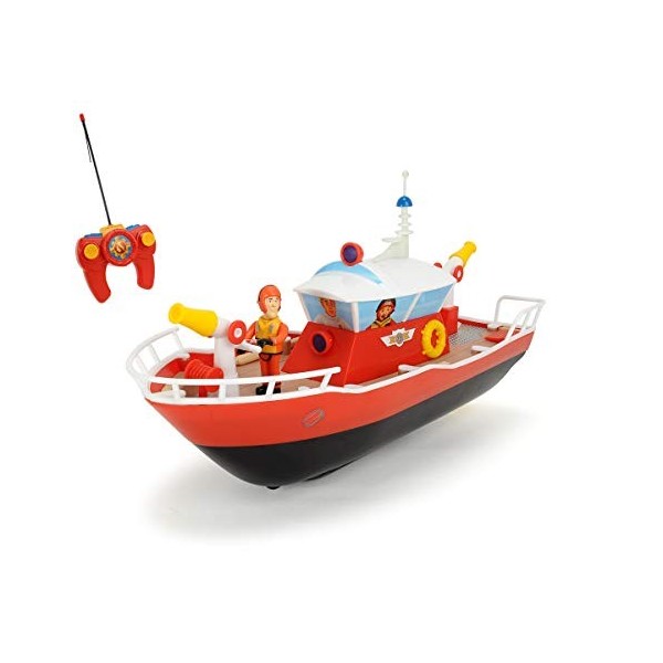 Dickie Toys Bateau RC FMS RC Titan, jouet Sam le pompier, bateau téléguidé