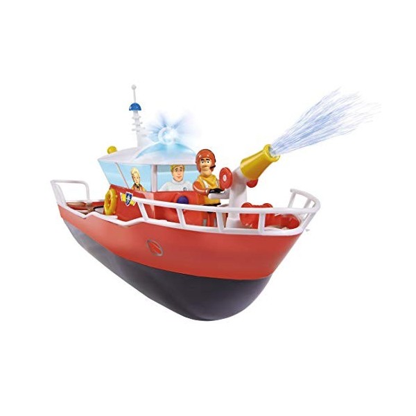 Dickie Toys Bateau RC FMS RC Titan, jouet Sam le pompier, bateau téléguidé