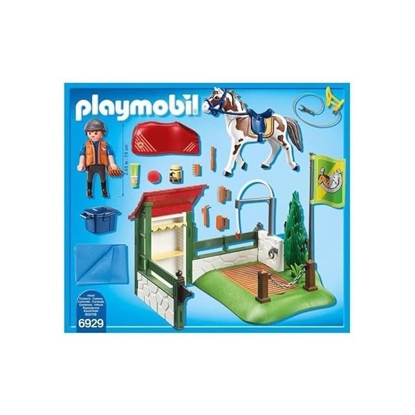 Playmobil 6929 Box de Lavage pour Chevaux - Country- Le Club déquitation- Le Club déquitation Club