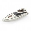 Amewi 26100 Rising Sun Cruise Yacht 380 mm 15 km/h 2,4 GHz RTR Marron/Blanc crème