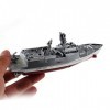 Tipmant RC Militaire Modèle de Navire Ship Bateau à Télécommande Speedboat Yacht Electric Water Toy pour Enfants Argenté 