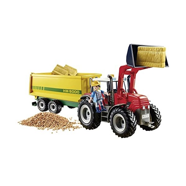 Playmobil Grand Tracteur avec remorque