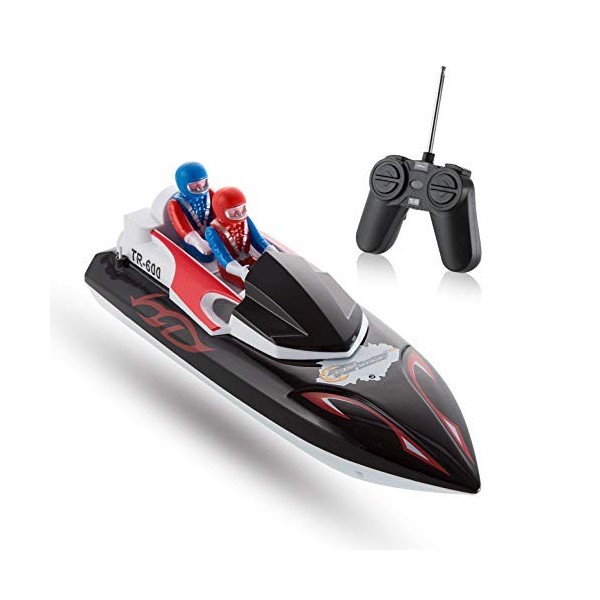 Top Race Bateau télécommandé pour débutants, Mon Premier Petit Bateau RC pour Enfants. TR-600