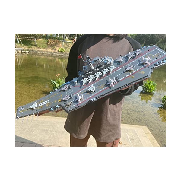 Télécommande Hélicoptère Porte-avions Amphibie Navire Dassaut Grande Simulation Modèle Électrique Télécommande Bateau Enfant