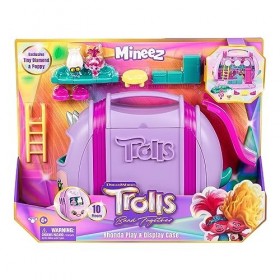 Trolls 3 DreamWorks-Coffret Rhonda Jouer et Exposer de 10&nbsp;Figurines Mineez, 24306, Multicolore