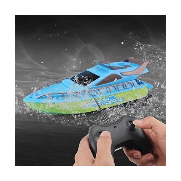 fisca Bateau radiocommandé avec caméra et application sans fil, 6 canaux, étanche, télécommandé, pour piscines et lacs, tir en temps réel, jouet pour adultes, garçons, filles, enfants à partir de 8