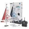 PLAYSTEM Voyager 400 RC Controlled Wind Powered Sailboat in Blue - 21" Tall