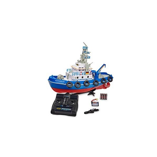 Carson 500108033 Fireboat TC-08 - Fireboat télécommandé avec seringue, RTR, télécommande 3 canaux 2,4 Ghz, 20 Minutes de Traj