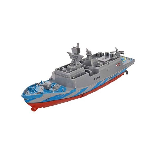 Toyvian Bateau de guerre télécommandé - Modèle de bateau - Modèle de bateau - Jouet aquatique