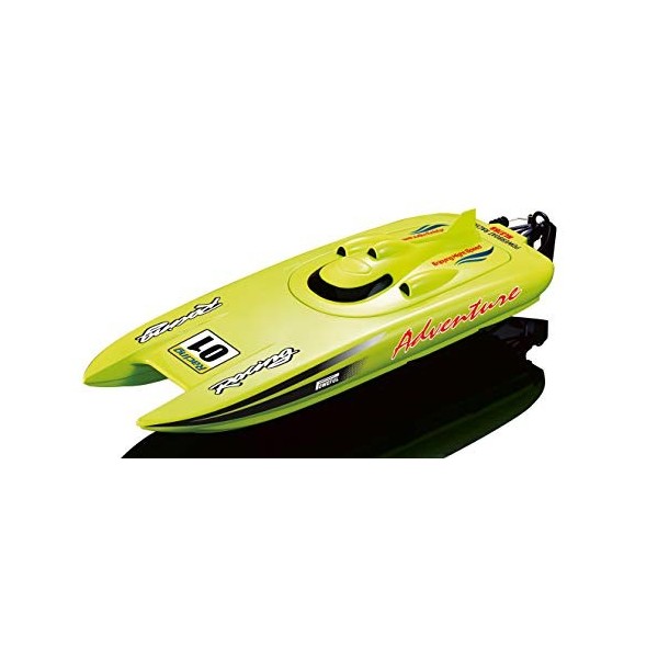 Amewi-26074 Amewi Catamaran de Course Adventure RC Bateau à Moteur RTR 450 mm, 26074, Vert