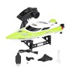 Dilwe RC Bateau de Course, 2.4GHz 4 canaux Mini Bateau Racing RC Modèle Véhicule Navire Jouet pour Enfants Red 