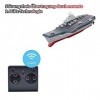 HIMOTO HSP RC Mini Bateau de Guerre Télécommandé Porte-avions avec Télécommande et Batterie Porte-avions Bateau Bateau Bateau