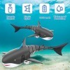 YIMORE Requin Bateau Télécommandé Jouets RC Shark Bateau Shark Toy Convient pour Piscine Station Balnéaire été électrique Hau