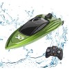 Mini bateau RC rechargeable 2,4 GHz - Bateau de course à grande vitesse - Pour enfants et adultes - Jouet deau pour piscines