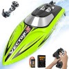 VOLANTEXRC Bateau Télécommande 2.4GHz Télécommande RC Ship 30MPH Bateau de Course à Grande Vitesse avec 1 Pile Rechargeables 