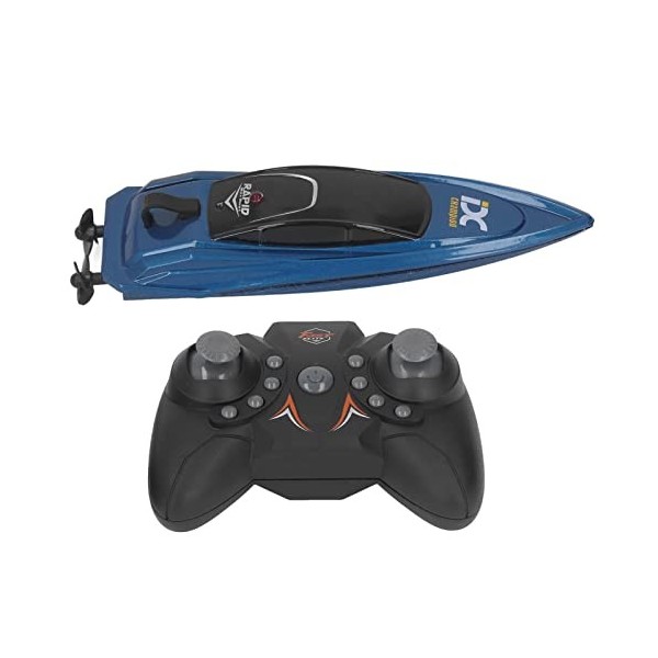 Alomejor Jouet de Hors-Bord électrique, Bateau télécommandé étanche à 360 Degrés 2,4 GHz pour Enfants pour Lac Rouge 