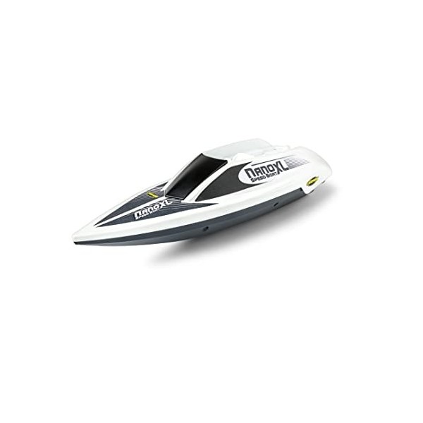 Carson 500108047 Speed Boat Nano XL 100% RTR - avec télécommande 2.4 GHz, Bateau RC avec Fonctions, Bateau radiocommandé, Cir