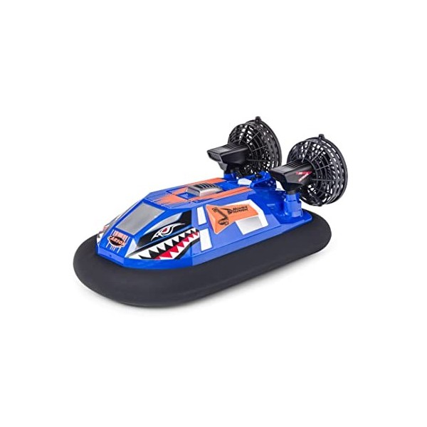 Carson 500108048 Hovershark 2.4G 100% RTR Bleu/Orange - avec télécommande 2,4 GHz, Bateau RC, RC Hovershark, Jouet télécomman