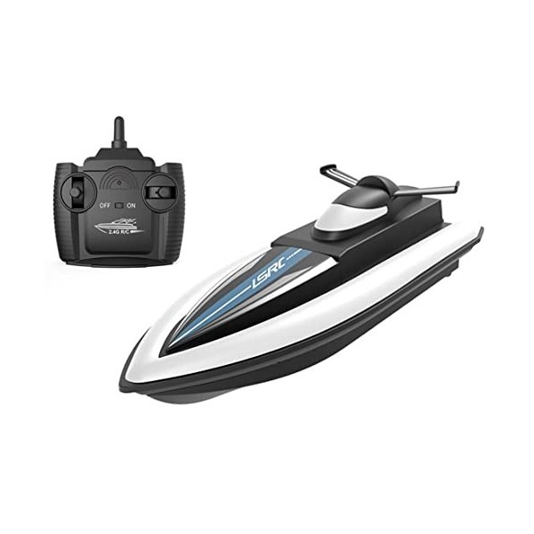 KKPLZZ Bateaux télécommandés - Bateau de Course électrique à Grande Vitesse 2,4 Ghz 4 canaux Speedboat Water Toys pour Adulte