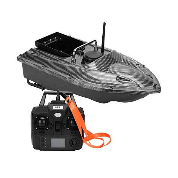 VGEBY Bateau télécommandé, 100-240V 500M Radio Haute Vitesse leurre de pêche appât de Nidification Bateau Intelligent RC Bate