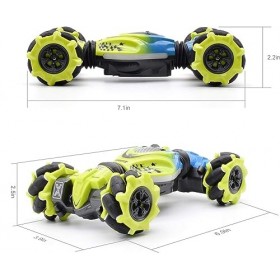 ROCKY&CHAO Voiture Télécommandée 4 Roues Motrices 2,4 GHz Opération Gestuelle Voiture RC pour Enfants Rotation à 360 ° Voitur