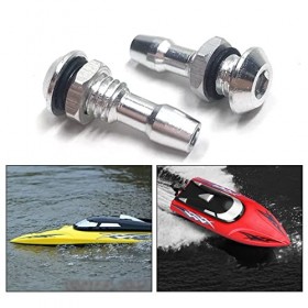 Mxfans Lot de 4 buses de sortie deau M6 Argenté pour bateau RC