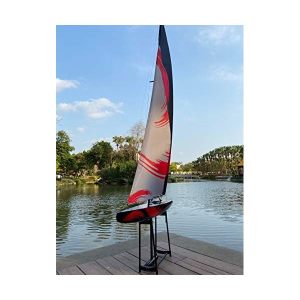 Ssccgym Bateau télécommandé de 213,4 cm - Kit daccessoires pré-assemblés pour voile électrique 2,4 G - Pour adultes et garço