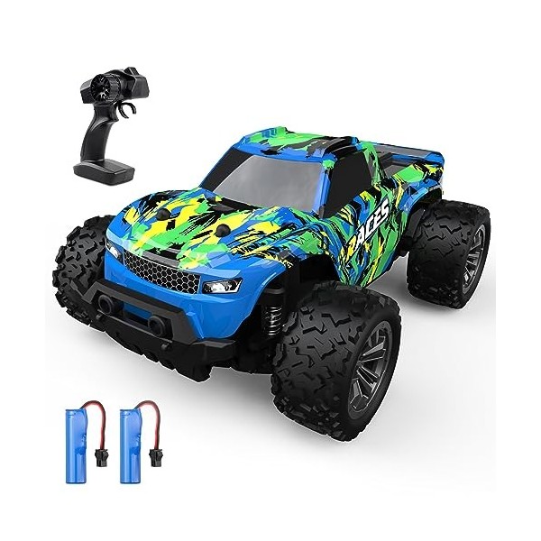 Voiture Télécommandée 1:20 RC Voiture 2,4GHz avec 2 Piles 70Mins Autonomie Camion Telecommande Monster Truck Voiture Télécomm