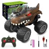 FORMIZON Dinosaure Voiture Télécommande, Voiture Télécommandé Tout Terrain 2.4GHz, Camion Monstre Télécommandé, Jouets Extéri