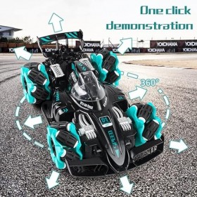 Bestcool Voiture télécommandée, 4WD 2.4GHz Voiture RC Cascadeur Jouets Voiture RC Rechargeable avec contrôleur Musique Drift 