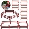 JOKILY Lot de 40 jouets de clôture pour chevaux, accessoires de clôture corral, accessoires de clôture, kit de jeu en plastiq