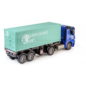 Carson 500907671 1:20 MB Arocs avec conteneur 100% RTR - Véhicule radiocommandé, Camion avec Fonctions Son et lumière, Batter