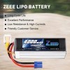 Zeee 6S Lipo Batterie 4000mAh 22.2V 100C RC Batterie avec Prise EC5 pour Voiture RC Camion RC Voiture Bateau Hélicoptère Cami