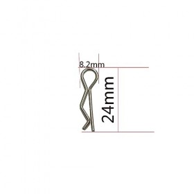 50 Ensembles Universel RC Voiture Corps Shell Pin R-Type Clip Compatible avec 1/10 Échelle Redcat HPI Himoto HSP ExceedRC Voi