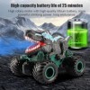 FENGQ Monster Truck Télécommandé, Tout Terrain RC Cars Jouet Cadeau avec Lumières LED, Voiture Télécommandée Tout Terrain,Voi