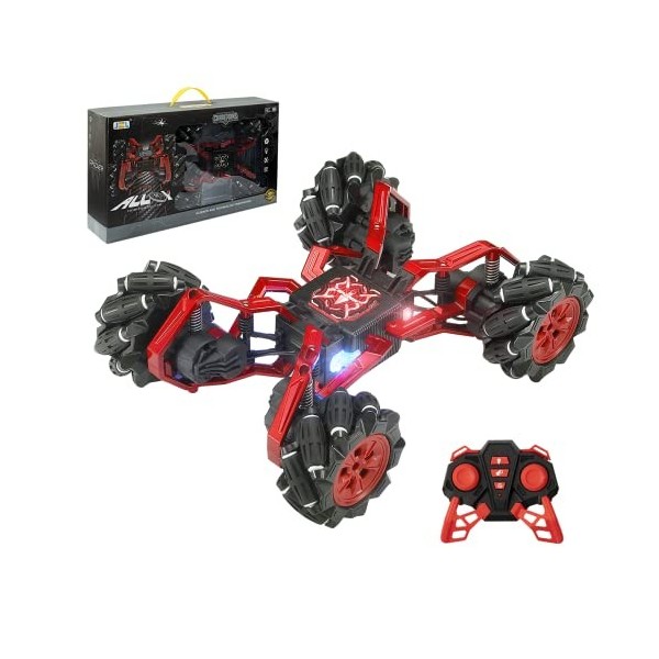 SNADER Araignée Voiture télécommandée RC Araignée Monster Truck 4WD 2,4 GHz Rotation à 360 ° Crawler Stunt Car Véhicule tout-