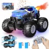 Voiture télécommandée pour enfants, 360 ° RC Stunt Car avec brouillard de pulvérisation/lumière LED/musique, 1:16 2,4 GHz Mon